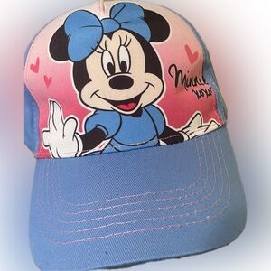 Disney Minnie Mouse Pink and Blue Hat